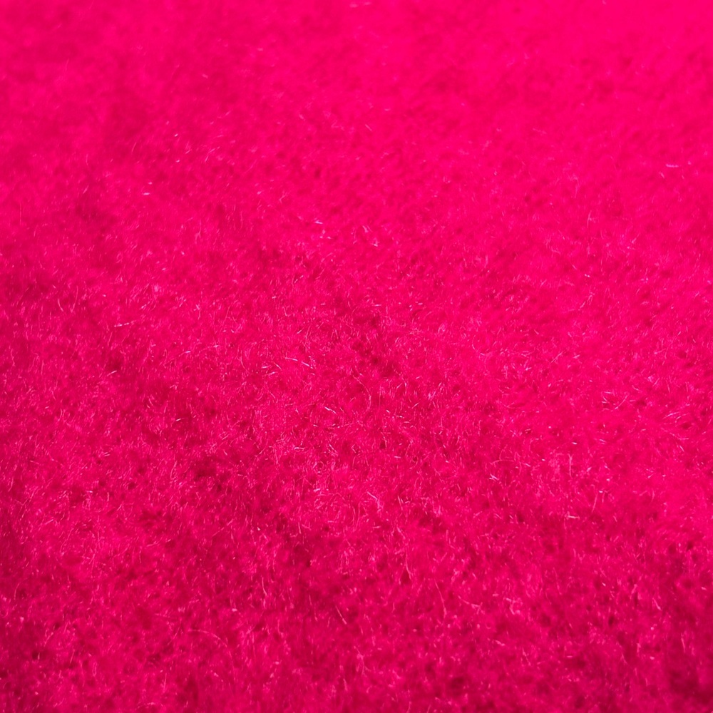 NOOS Italian Mohair Blend Sweater Hot Pink Fuzzy Knit S (Fits XS) - Picture 6 of 9
